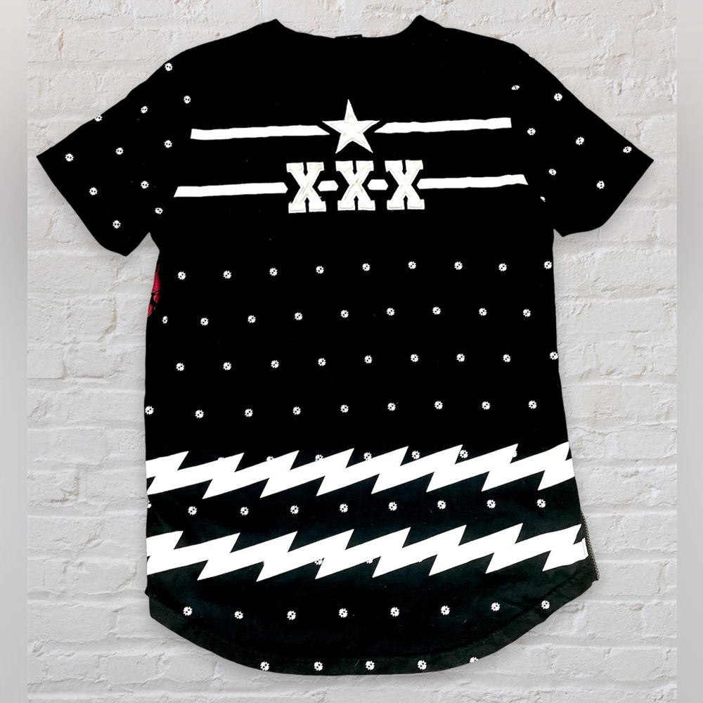 Volume Zero Split Pattern Designer Shirt W/ Side … - image 2